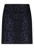 Black patterned skirt on a white background