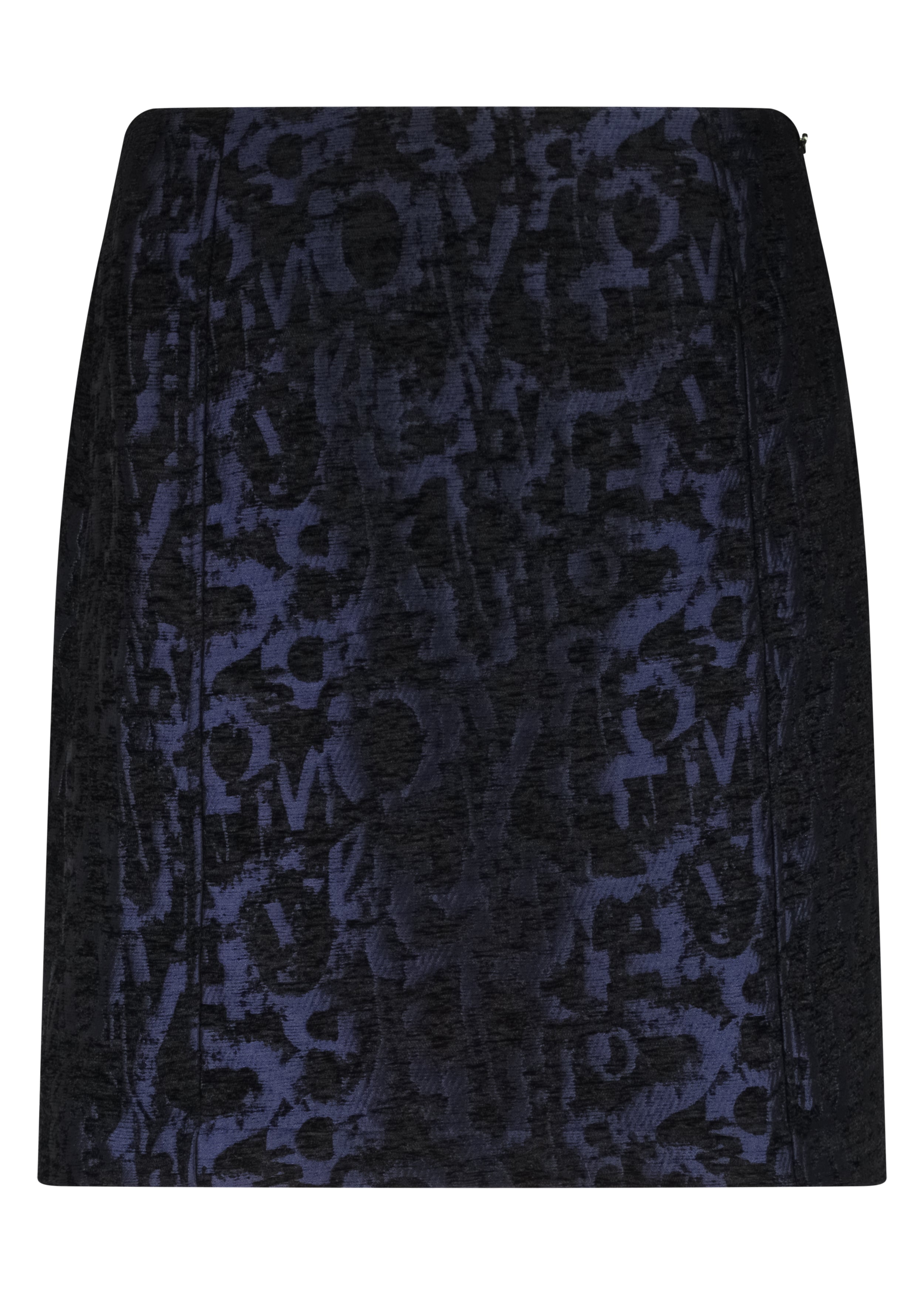 Black patterned skirt on a white background