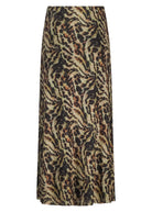 Leopard print skirt on a white background