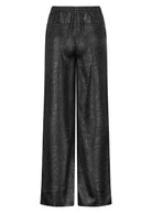 Black leather pants on a white background
