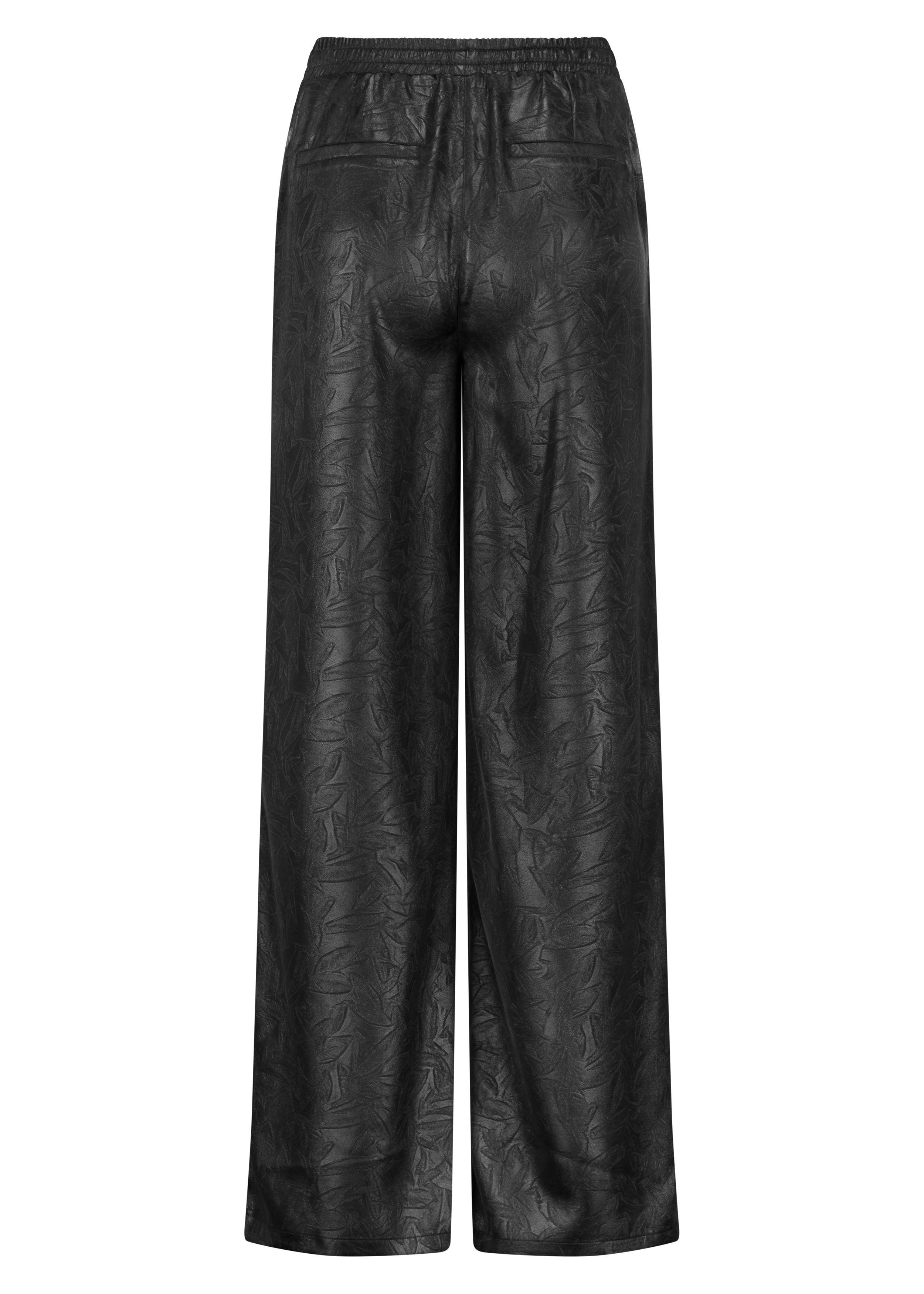 Black leather pants on a white background