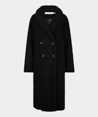 Black coat on a light gray background