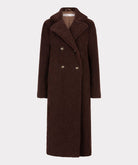 Brown coat on a white background