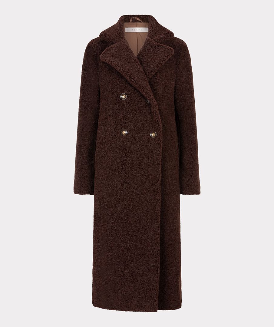 Brown coat on a white background