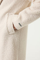 cream Lennox Textured Coat sleeve